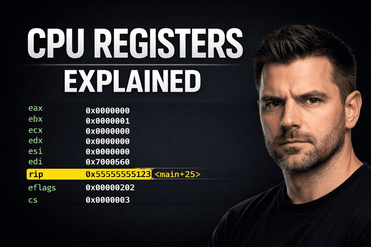 Rot Hackers deep dive tutorial on CPU registers for exploit development - EAX, EBX, ESP, EIP explained